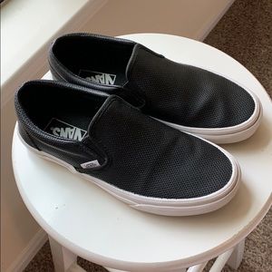 VANS - ASHER PERFORATED SLIP-ON SNEAKER